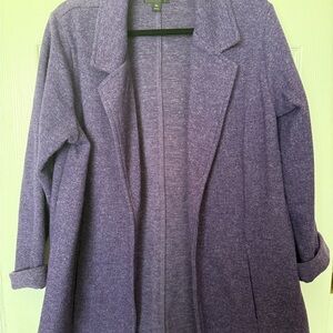 Worthington Purple Trench Coat with Notched Lapels